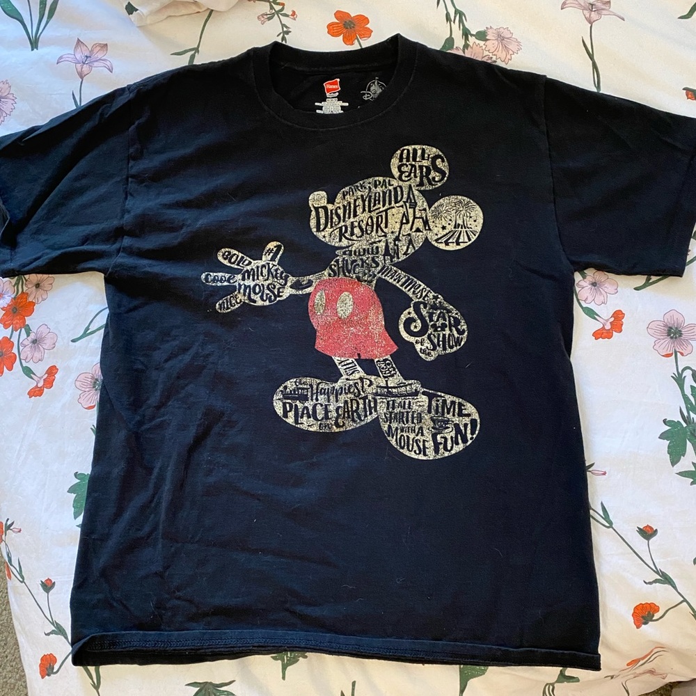 Medium Unisex Black Disney Shirt - Mickey